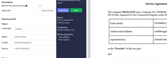 Online signatures