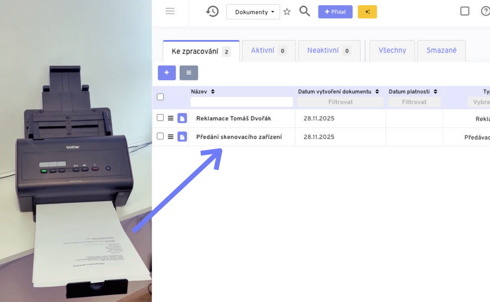 Skenování dokumentů